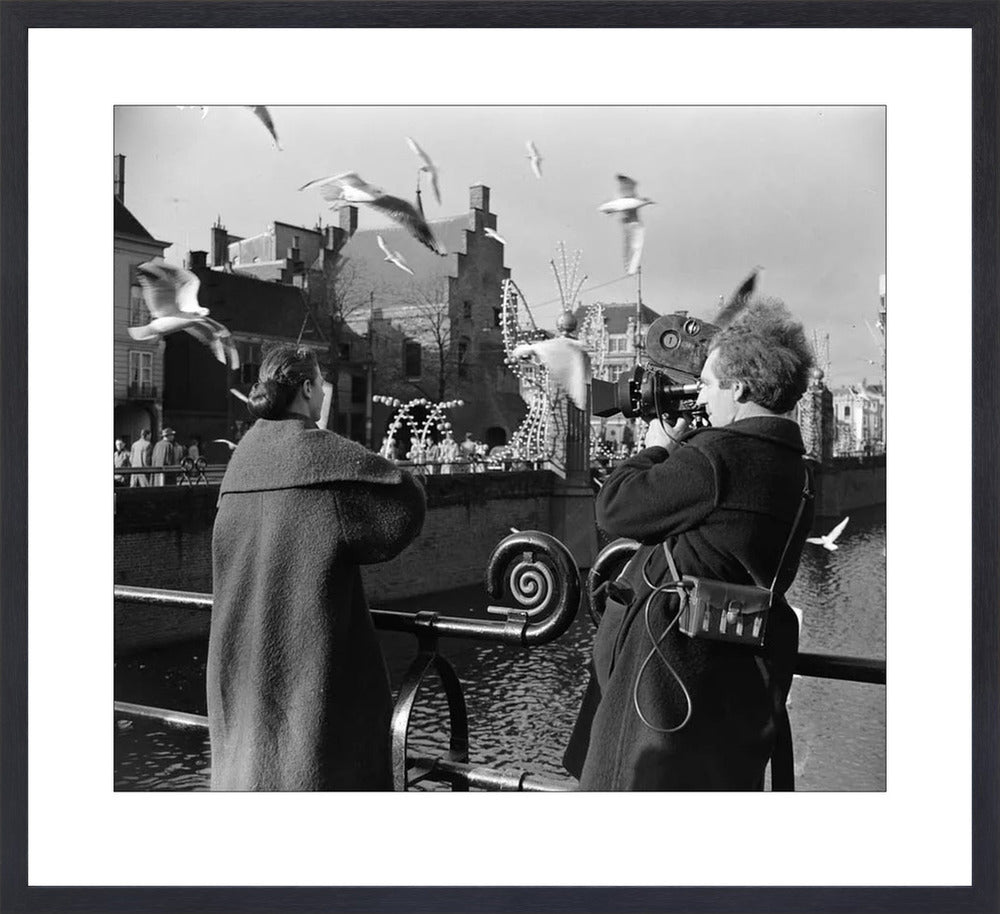 Film bij de Hofvijver - 1954