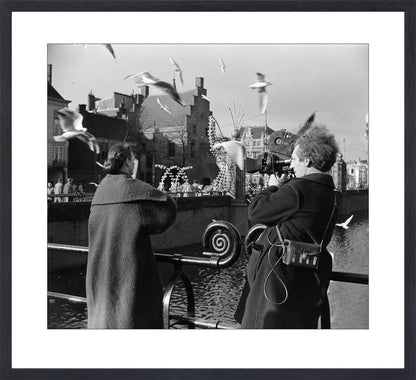 Film bij de Hofvijver - 1954