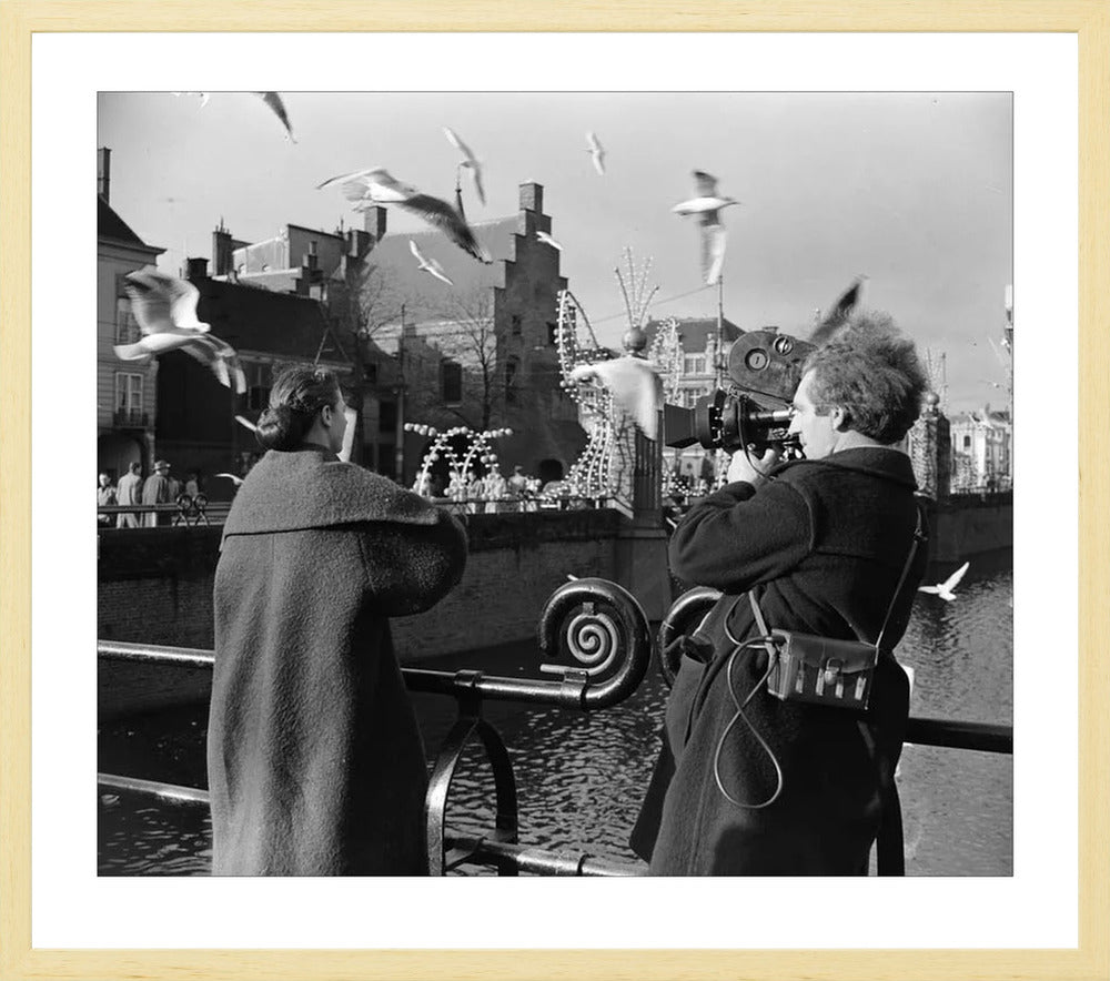 Film bij de Hofvijver - 1954