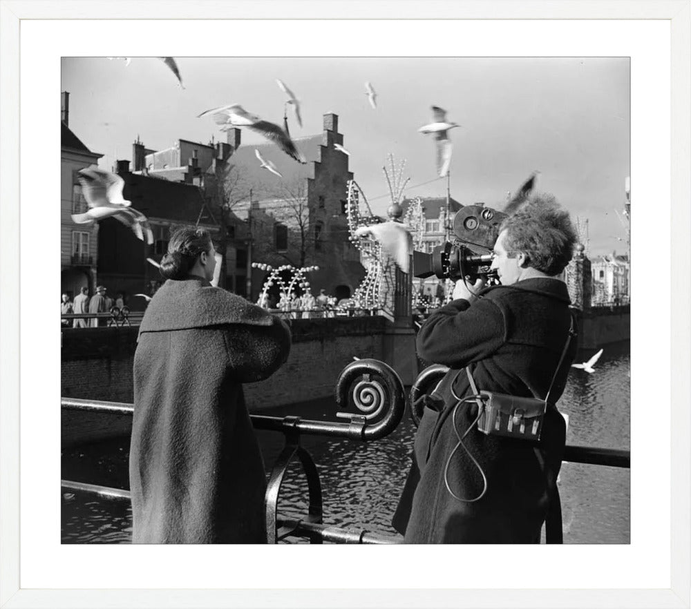 Film bij de Hofvijver - 1954
