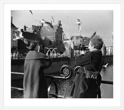 Film bij de Hofvijver - 1954