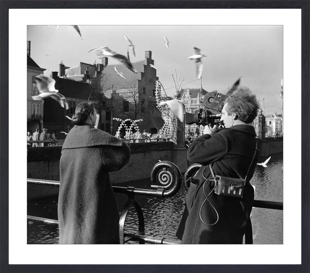 Film bij de Hofvijver - 1954