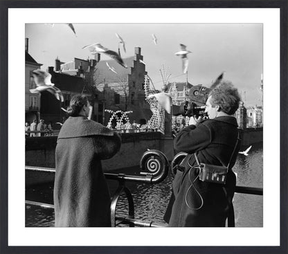 Film bij de Hofvijver - 1954