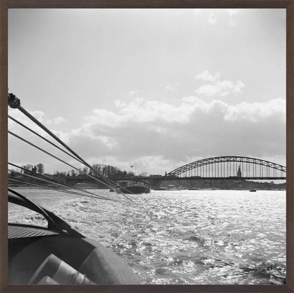 Boot en de Waalbrug - 1955