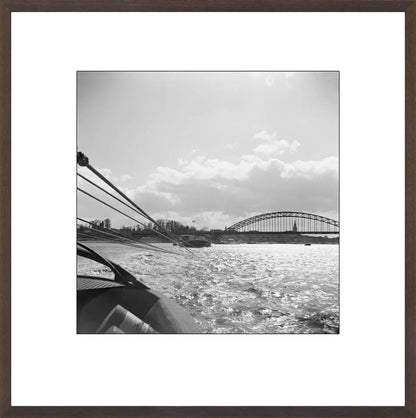 Boot en de Waalbrug - 1955