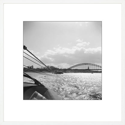 Boot en de Waalbrug - 1955