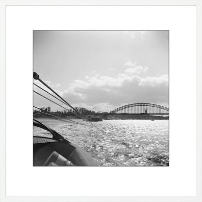 Boot en de Waalbrug - 1955