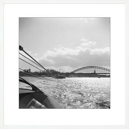 Boot en de Waalbrug - 1955