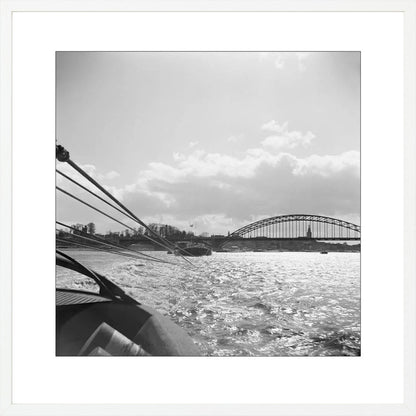 Boot en de Waalbrug - 1955