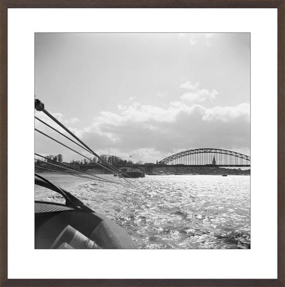 Boot en de Waalbrug - 1955