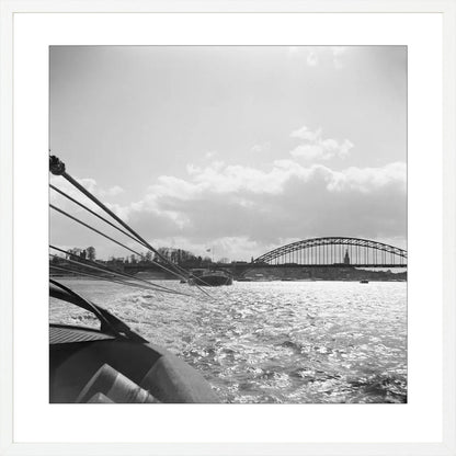 Boot en de Waalbrug - 1955