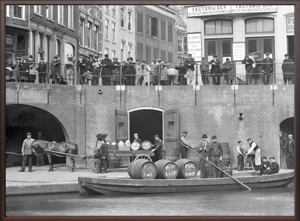 Handel op de Oudegracht - 1906