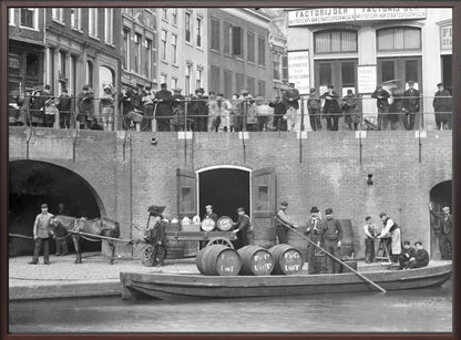Handel op de Oudegracht - 1906