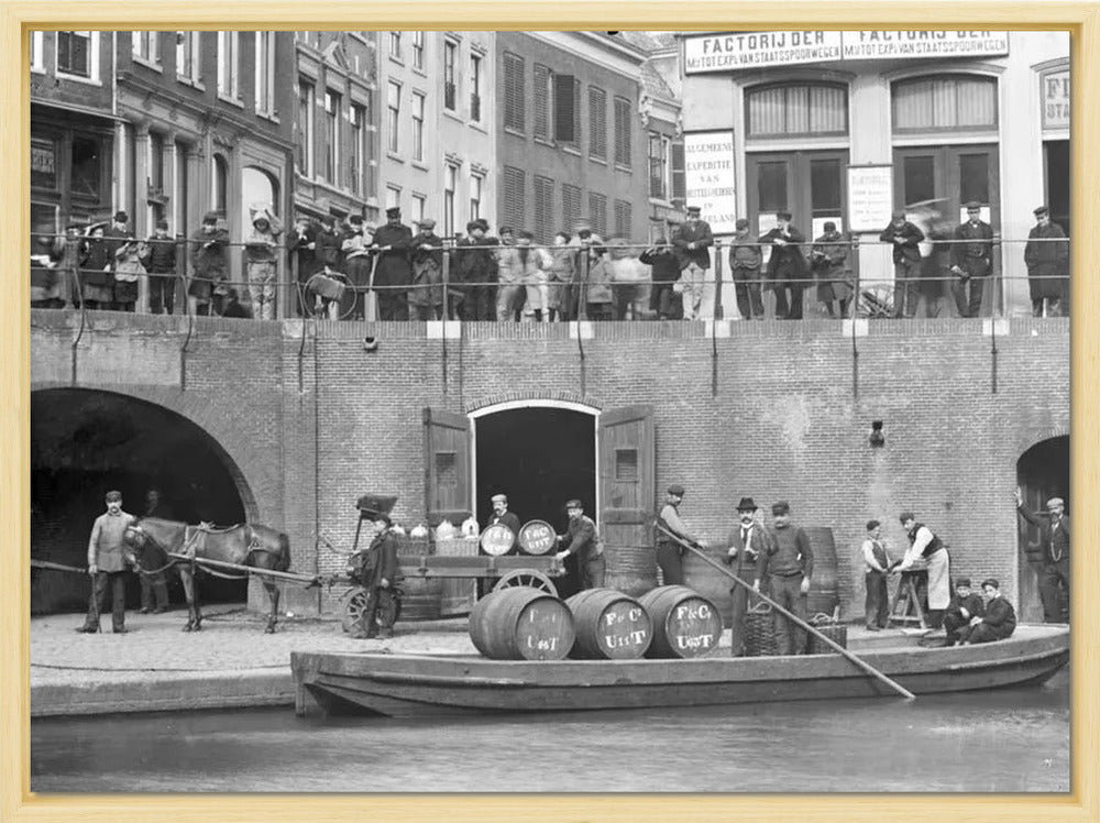 Handel op de Oudegracht - 1906