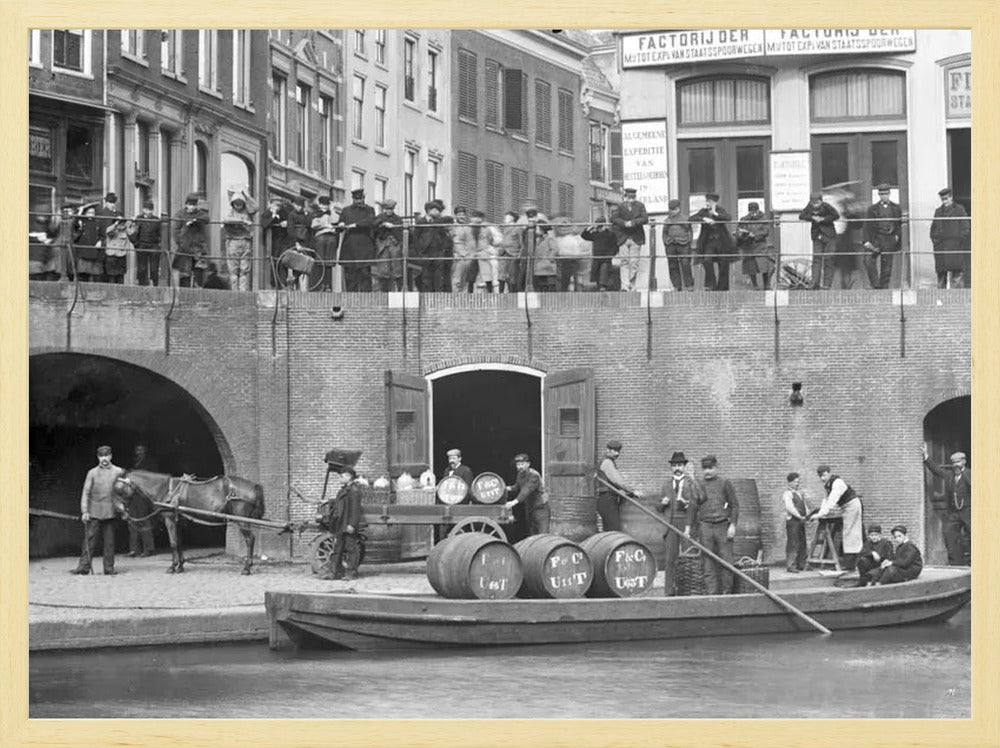 Handel op de Oudegracht - 1906
