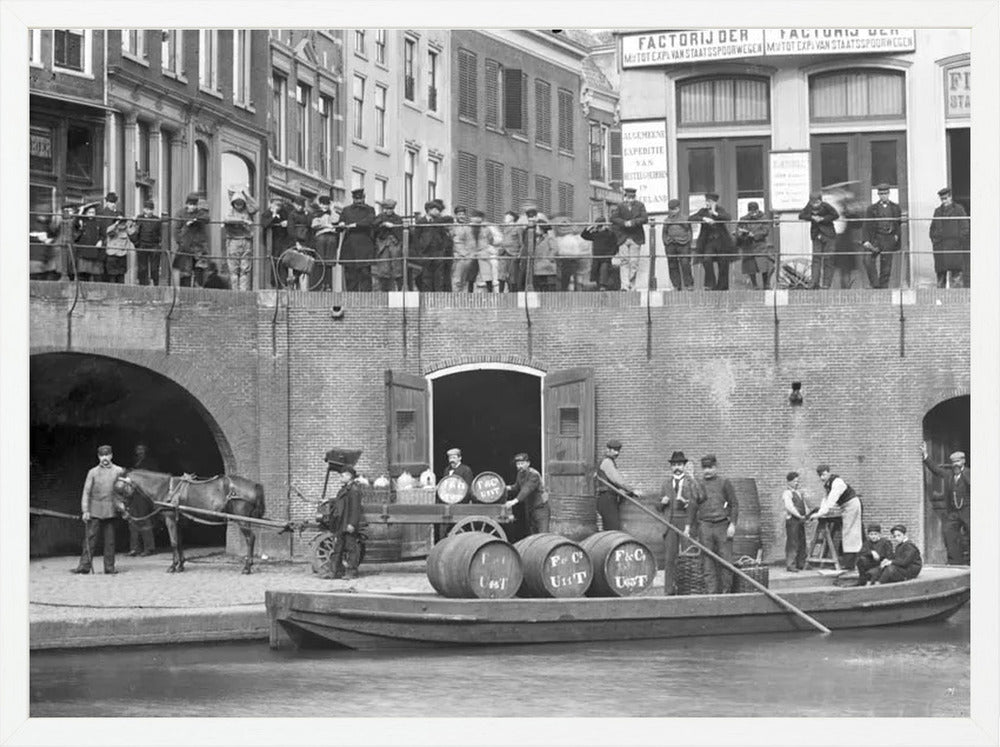 Handel op de Oudegracht - 1906