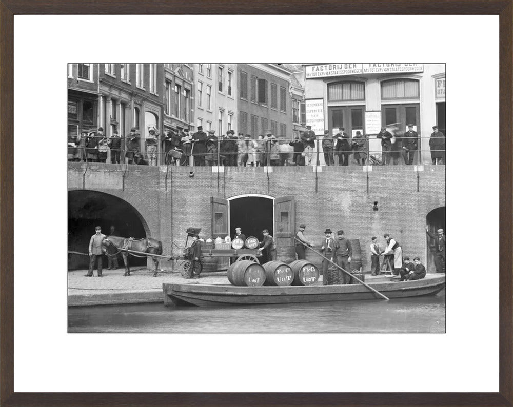Handel op de Oudegracht - 1906