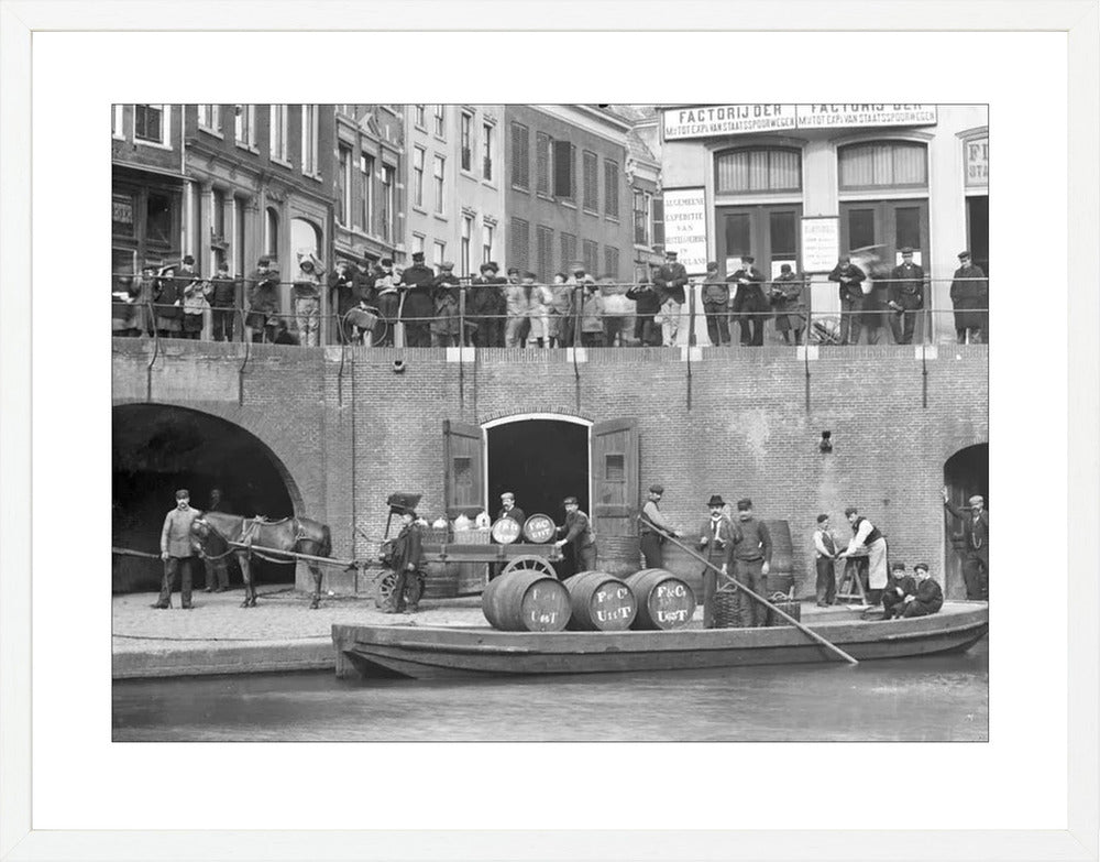 Handel op de Oudegracht - 1906