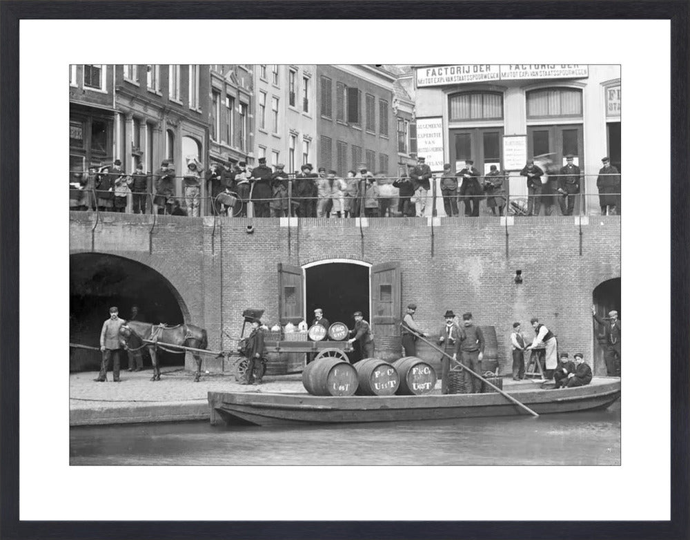 Handel op de Oudegracht - 1906