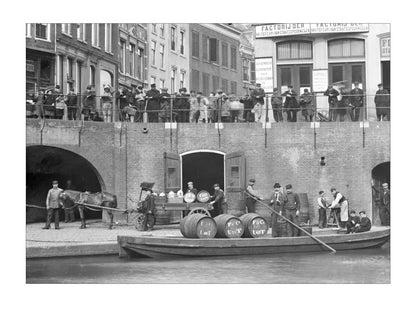 Handel op de Oudegracht - 1906