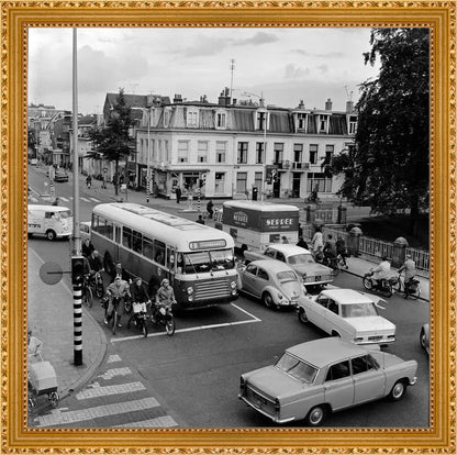 Verkeer op de Wittevrouwenbrug - 1965