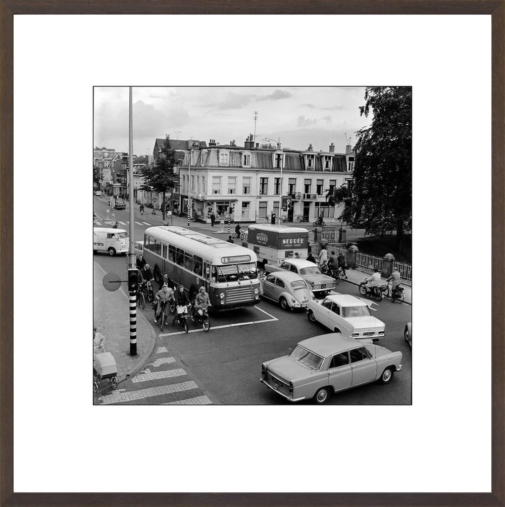 Verkeer op de Wittevrouwenbrug - 1965