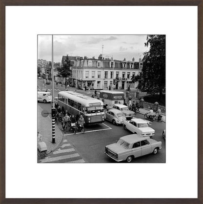 Verkeer op de Wittevrouwenbrug - 1965