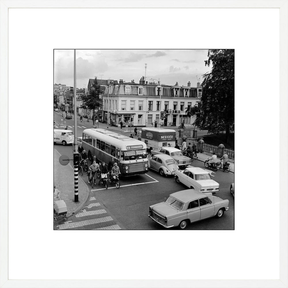 Verkeer op de Wittevrouwenbrug - 1965