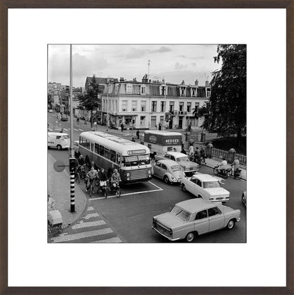 Verkeer op de Wittevrouwenbrug - 1965