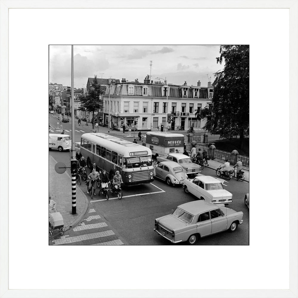 Verkeer op de Wittevrouwenbrug - 1965