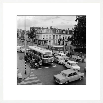 Verkeer op de Wittevrouwenbrug - 1965