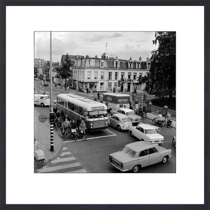 Verkeer op de Wittevrouwenbrug - 1965