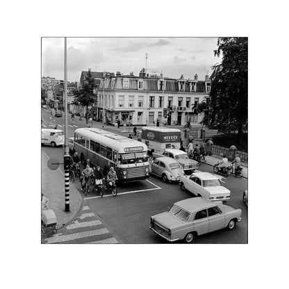 Verkeer op de Wittevrouwenbrug - 1965