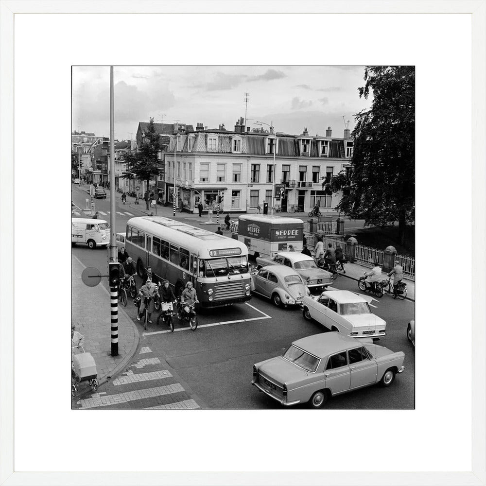 Verkeer op de Wittevrouwenbrug - 1965
