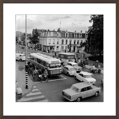 Verkeer op de Wittevrouwenbrug - 1965