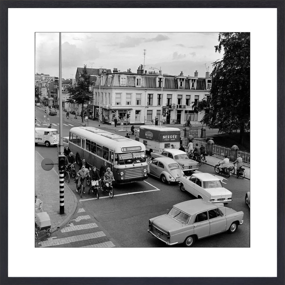 Verkeer op de Wittevrouwenbrug - 1965