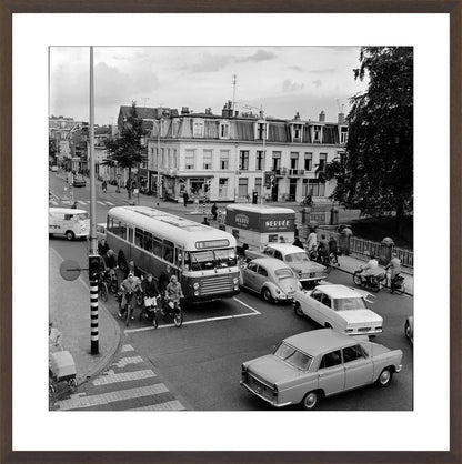 Verkeer op de Wittevrouwenbrug - 1965