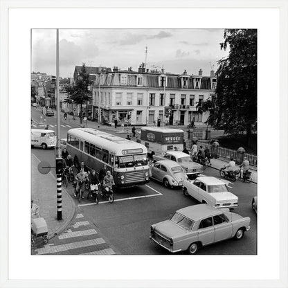 Verkeer op de Wittevrouwenbrug - 1965