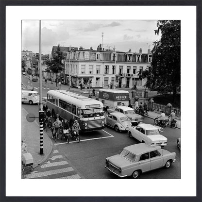 Verkeer op de Wittevrouwenbrug - 1965