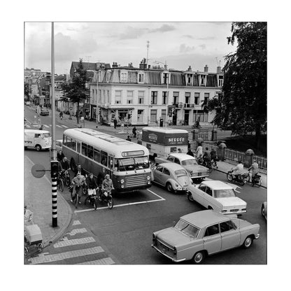 Verkeer op de Wittevrouwenbrug - 1965