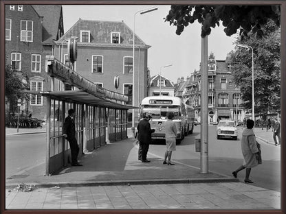 Bushalte aan het Janskerkhof - 1966