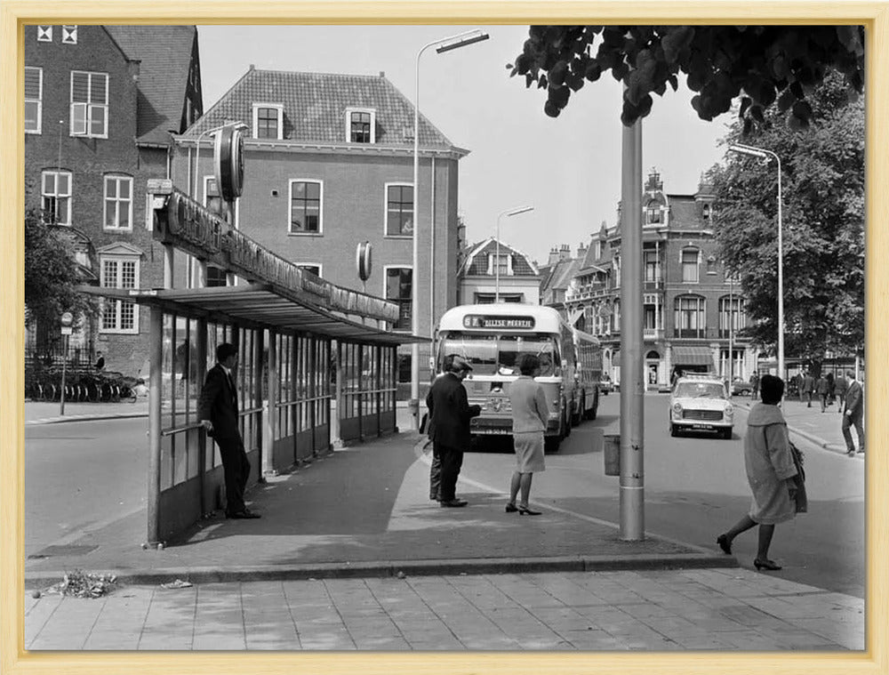 Bushalte aan het Janskerkhof - 1966