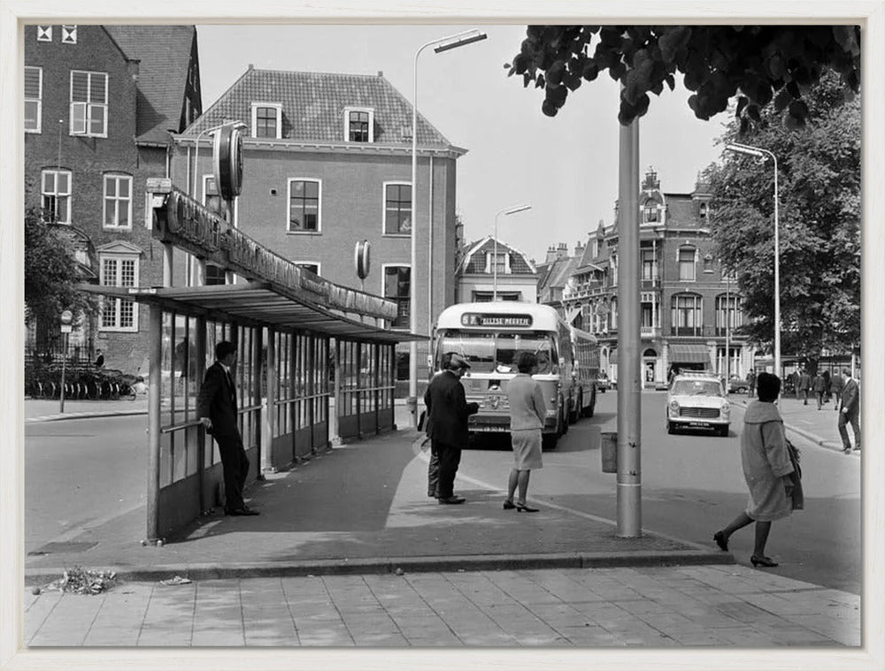 Bushalte aan het Janskerkhof - 1966