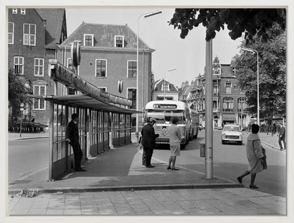 Bushalte aan het Janskerkhof - 1966
