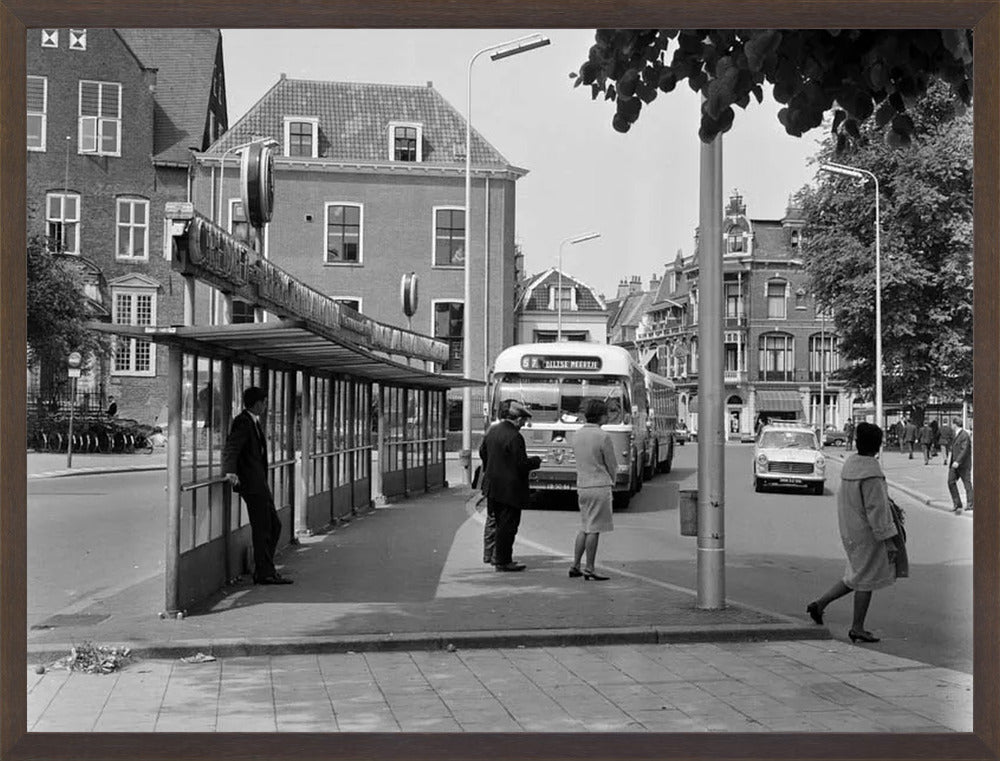 Bushalte aan het Janskerkhof - 1966
