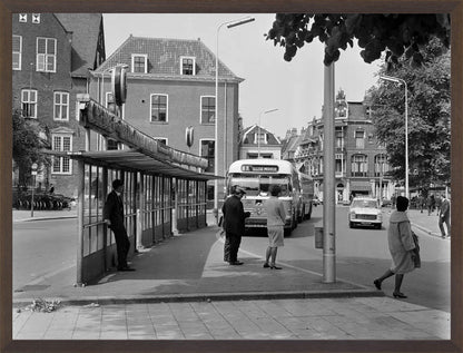 Bushalte aan het Janskerkhof - 1966