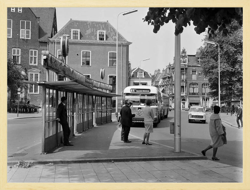 Bushalte aan het Janskerkhof - 1966