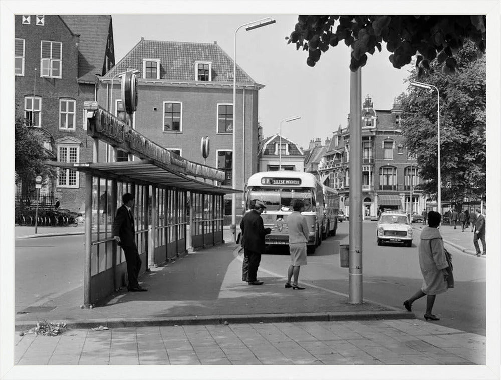 Bushalte aan het Janskerkhof - 1966