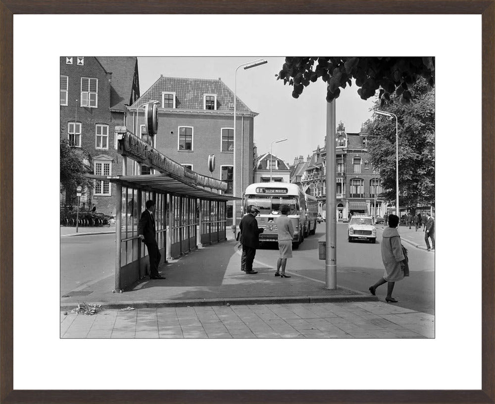Bushalte aan het Janskerkhof - 1966