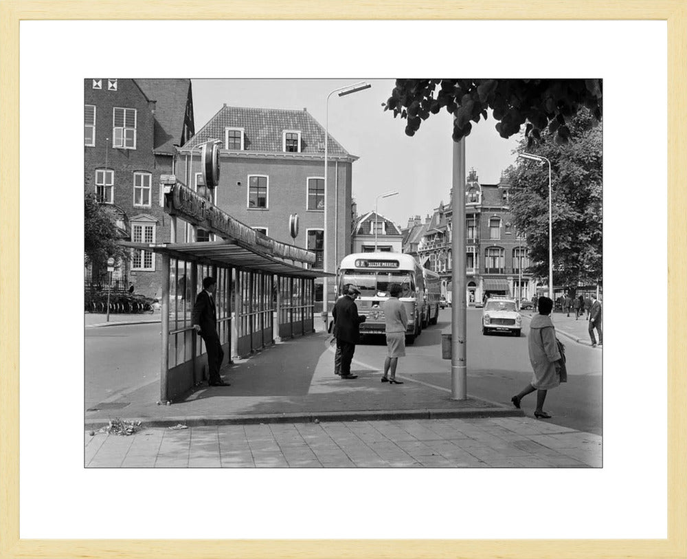 Bushalte aan het Janskerkhof - 1966